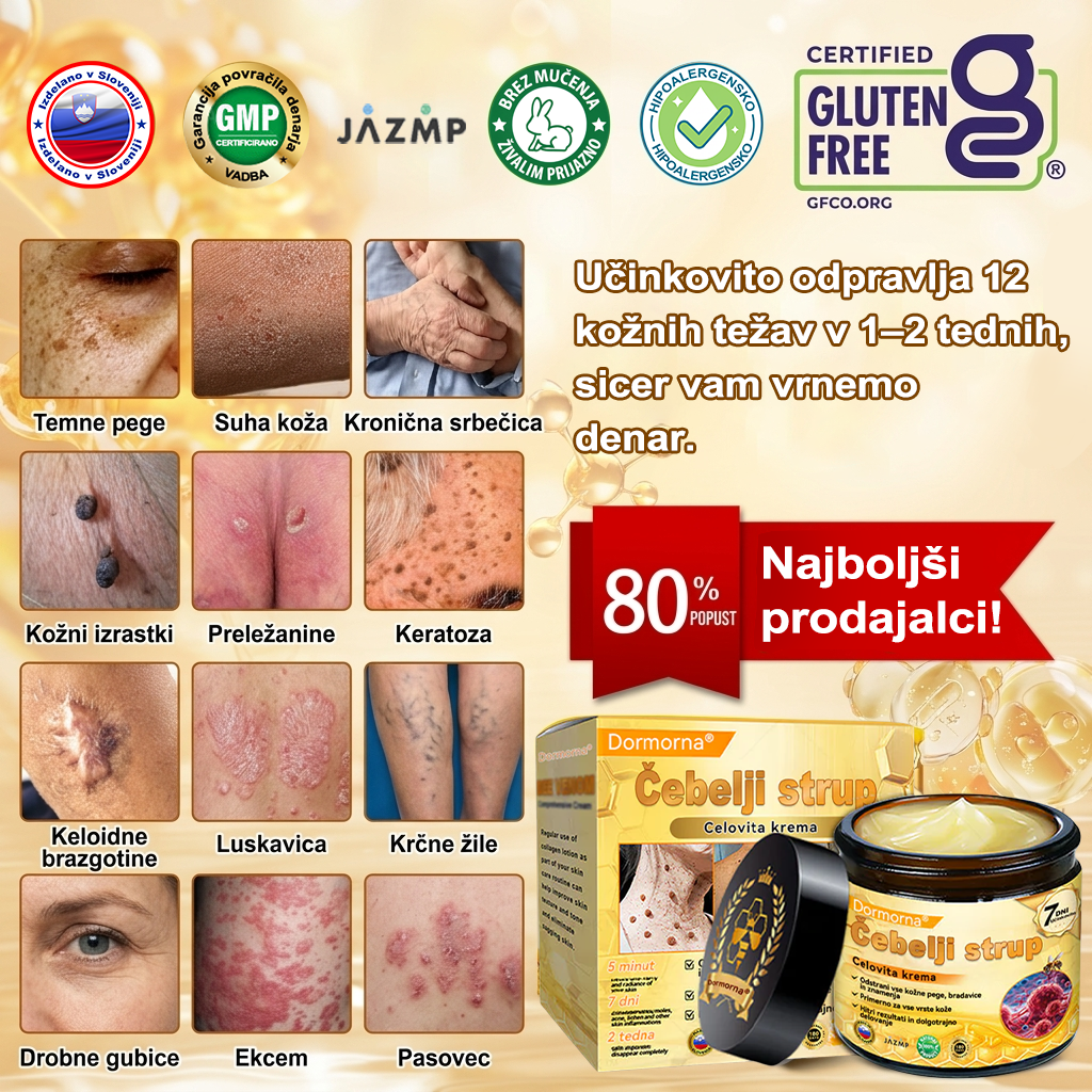 🔥🔥 Priporočilo bolnišnice • Uradna trgovina ✨𝗗𝗼𝗿𝗺𝗼𝐫𝐧𝐚® Krema za obnovo kože s čebeljim strupom (Copy)