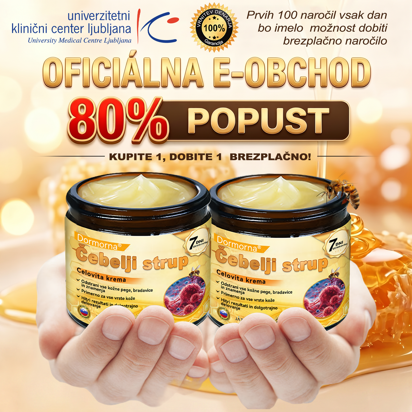 🔥🔥 Priporočilo bolnišnice   • Uradna trgovina ✨𝗗𝗼𝗿𝗺𝗼𝐫𝐧𝐚®  Krema za obnovo kože s čebeljim strupom (Copy)