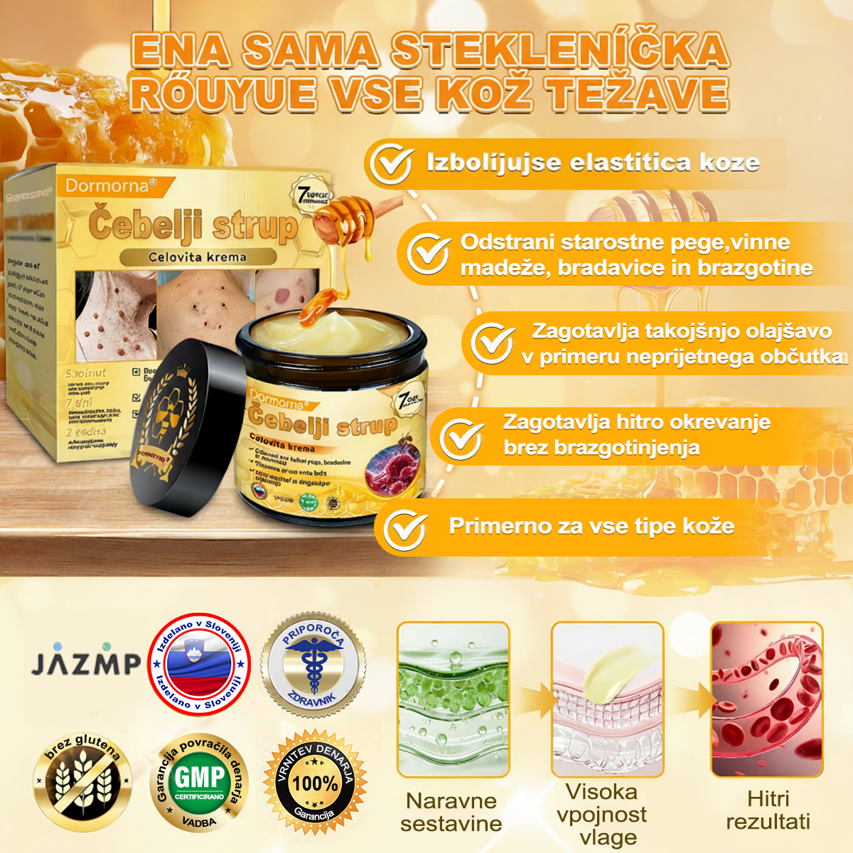 🔥🔥 Priporočilo bolnišnice   • Uradna trgovina ✨𝗗𝗼𝗿𝗺𝗼𝐫𝐧𝐚®  Krema za obnovo kože s čebeljim strupom (Copy)