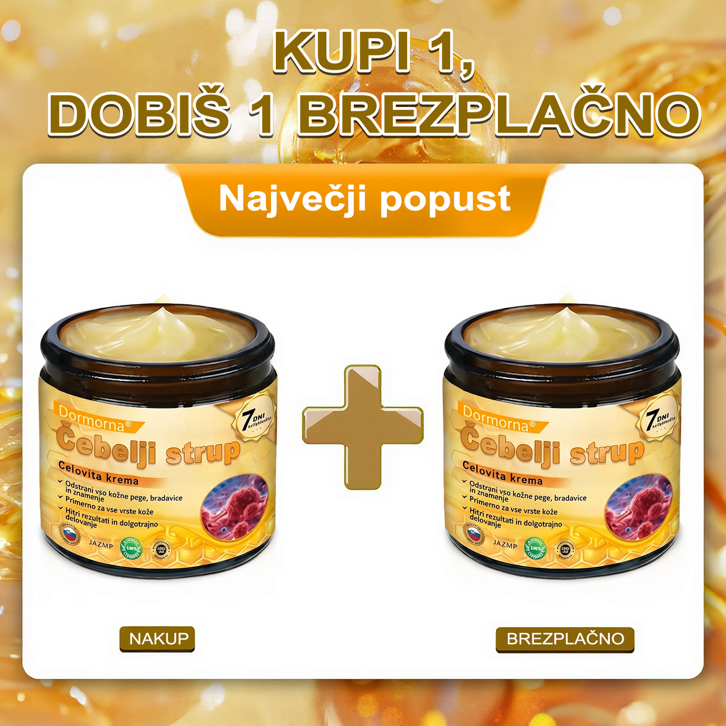 🔥🔥 Priporočilo bolnišnice   • Uradna trgovina ✨𝗗𝗼𝗿𝗺𝗼𝐫𝐧𝐚®  Krema za obnovo kože s čebeljim strupom (Copy)