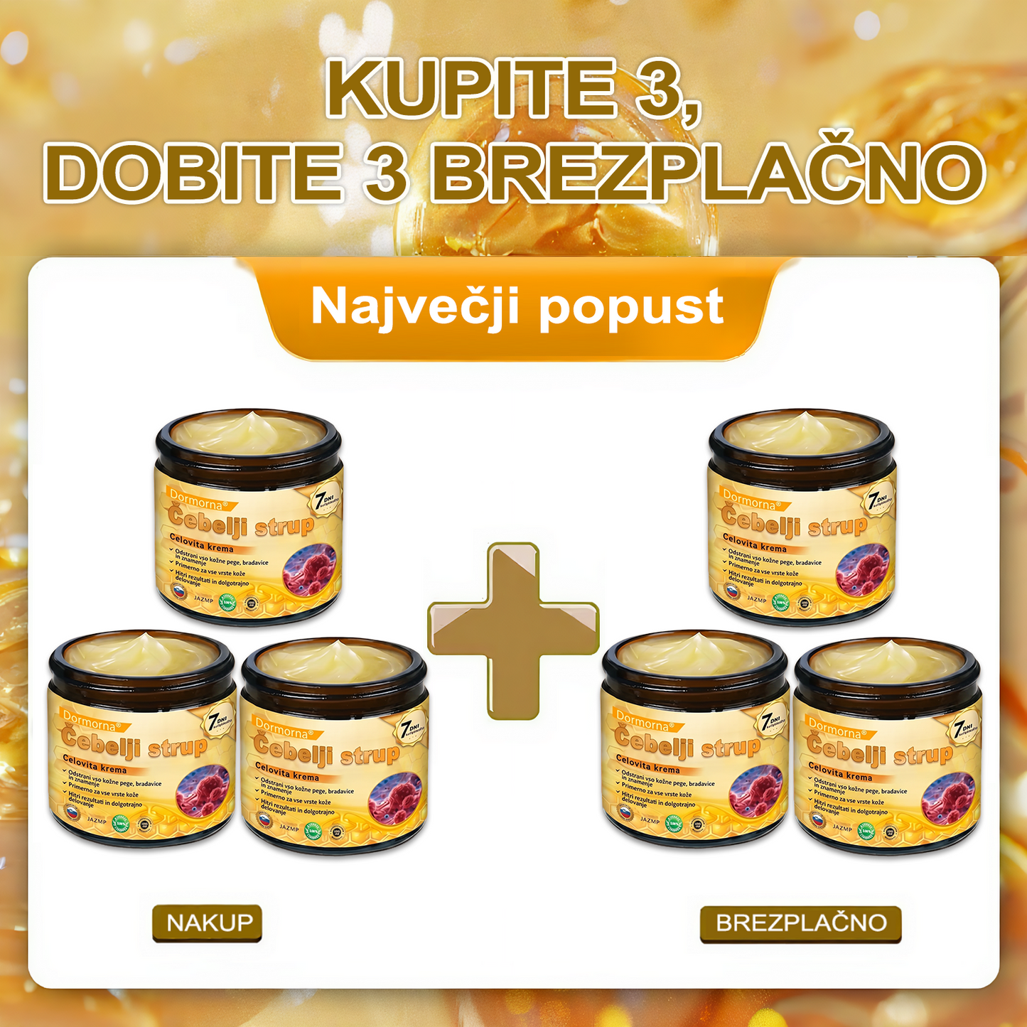 🔥🔥 Priporočilo bolnišnice   • Uradna trgovina ✨𝗗𝗼𝗿𝗺𝗼𝐫𝐧𝐚®  Krema za obnovo kože s čebeljim strupom (Copy)