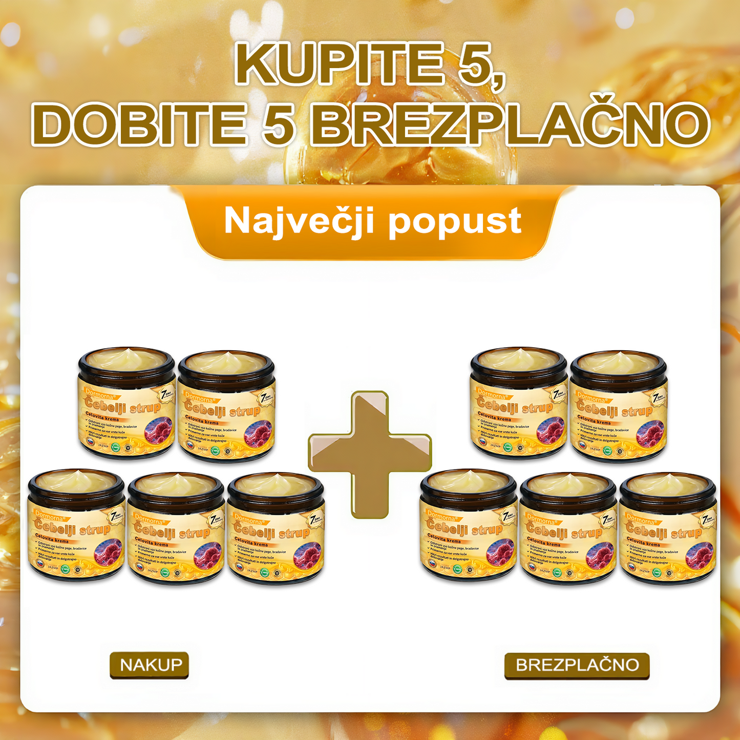 🔥🔥 Priporočilo bolnišnice   • Uradna trgovina ✨𝗗𝗼𝗿𝗺𝗼𝐫𝐧𝐚®  Krema za obnovo kože s čebeljim strupom (Copy)